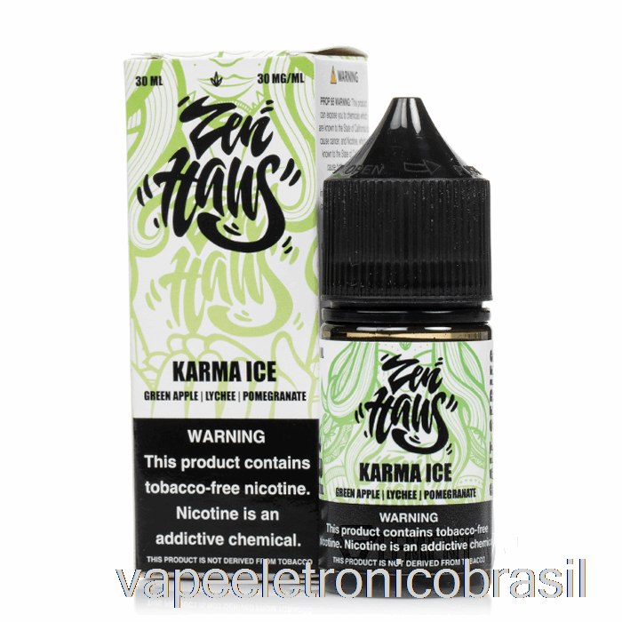 Vape Recarregável Karma Ice - Sais Zen Haus - 30ml 30mg